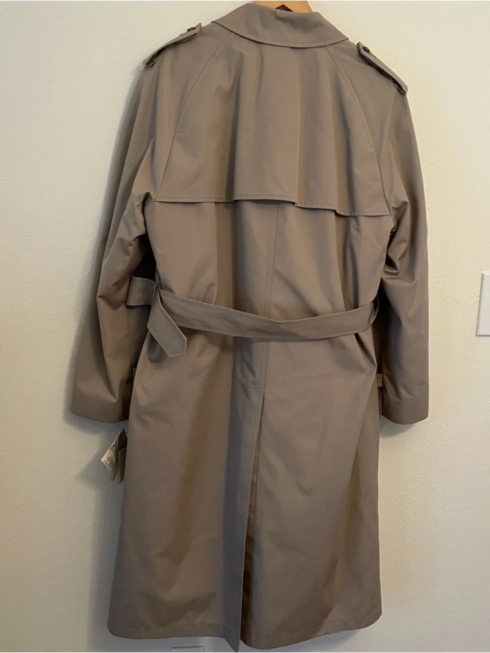 Vintage‎ London Fog Douglas Trench Coat Men’s 42 Reg Tan/Khaki NWT Made In USA